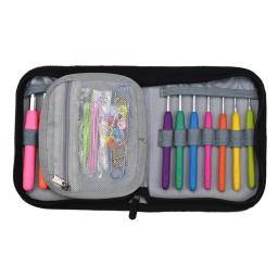 Saco de armazenamento bonito Crochet Hook, Knitting Kit Organizer Case, Costura, Crochet, Tesoura, DIY Tools Pouch - Image 2