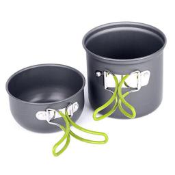 Kit Prático de Panelas de Acampamento Dobrável, Multifuncional, Kits de Panelas para Piquenique, Alumina Dura, Economize Espaço para Caminhadas Piquenique Viagem - Image 4