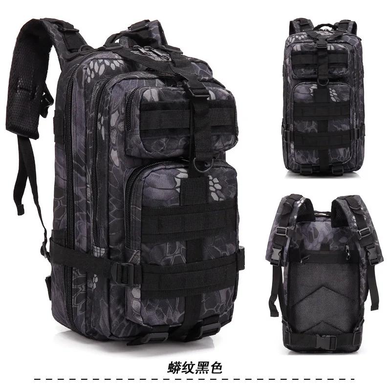 Mochila de assalto tático militar, Outdoor Camping Caminhadas Mochila, Impermeável Sports Travel Camouflage Bag, 30L - Image 1