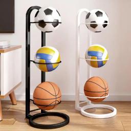Rack De Armazenamento De Basquete Para Crianças, Cesta De Armazenamento De Futebol, Em Casa, Multi-Camada, Exibição, Interior - Image 3