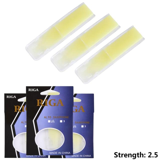 Resinas para Saxofone Alto Eb - Conjunto de 3 Reeds, Acessórios Não Tóxicos para Músicos