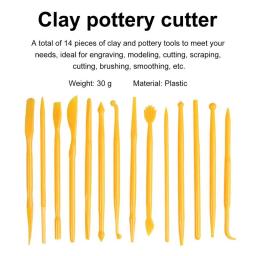 14 Peças Ferramentas De Argila Para Crianças Polymer Pottery Clay Spatula Escultura Ferramentas De Modelagem De Argila Ferramentas Para Crianças Adultos Iniciantes E Artesanato - Image 6