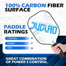 Pickleball Paddles Set para homens e mulheres, Raquete Equipamentos Esportivos, USAPA, Compatível, 4 Bolas - Image 2