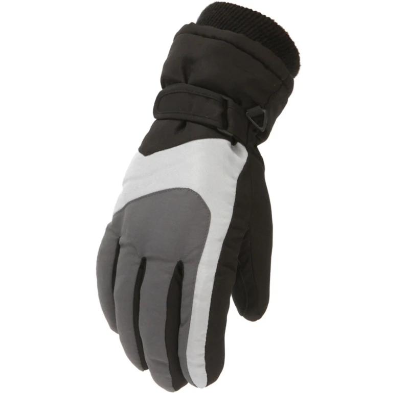 Luvas grossas à prova de vento e impermeáveis para crianças, Luvas quentes para meninos e meninas, Mantenha o dedo quente, neve, esqui, crianças, inverno, nova moda - Image 1
