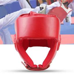 Capacetes de esportes capacete de boxe choque-absorvente fino acabamento falso couro unisex treinamento proteger chapelaria esportes segurança - Image 4