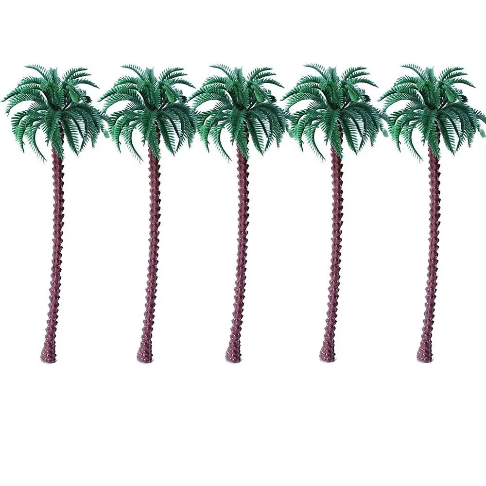 Modelo de árvore transporte, Coconut Palmeira, Cenário Artesanato, Trem Ferrovia Cenário, Projetos DIY, 5 Pcs, 10 Pcs, 20Pcs - Image 1
