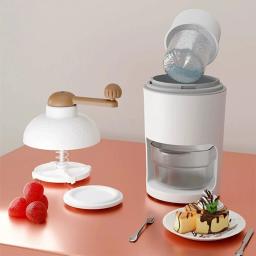 Máquina de gelo raspada portátil Mini triturador de gelo Fabricante de milkshake Portátil Máquina de granizo pequena Ferramenta de cozinha - Image 3