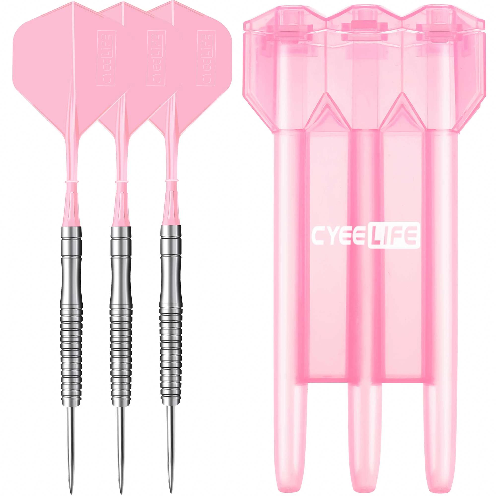 Cyeelife dardos de ponta de aço de tungstênio 23g, 90% com estojo para transporte, e uma peça de competição de voos profissional, conjunto de dardos - Image 1