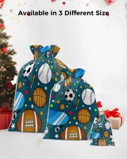 Saco dos doces dos desenhos animados para a decoração do partido, sacos do presente do Natal, material de embalagem, basquetebol, futebol, rugby, skate, Santa, Navidad, Xmas - Image 5