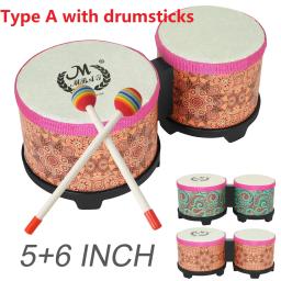 Sheepskin Head Bongos tambor para crianças e adultos, instrumentos de percussão, Rhythm Club, tambor conjunto, 5 6 10" - Image 4