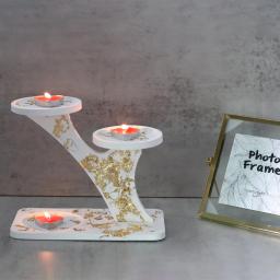 Criativo Molde de Silicone para Gesso Castiçal, DIY Handmade Concreto, Resina Epóxi, Jóias Armazenamento Display Stand, Artesanato Fazendo Moldes - Image 5