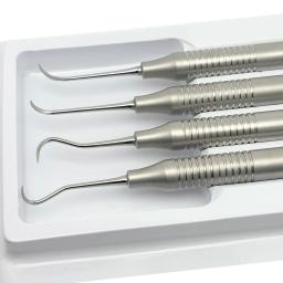 Kit de raspador de dente com design de ponta dupla 4 tamanhos, ferramenta de limpeza de dentes de exame dentário, instrumento de odontologia de aço inoxidável - Image 5