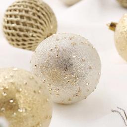 Lantejoulas Hanging Bauble Ornaments Box Set, Pingente De Natal, Acessórios De Árvore De Natal, Decoração De Casa, 12Pcs, 8cm - Image 5