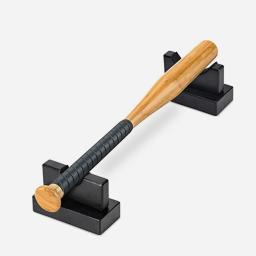2 pçs suporte de taco de beisebol prática mini suporte de madeira suportes de montagem em rack de armazenamento para exibição acessórios campo - Image 4