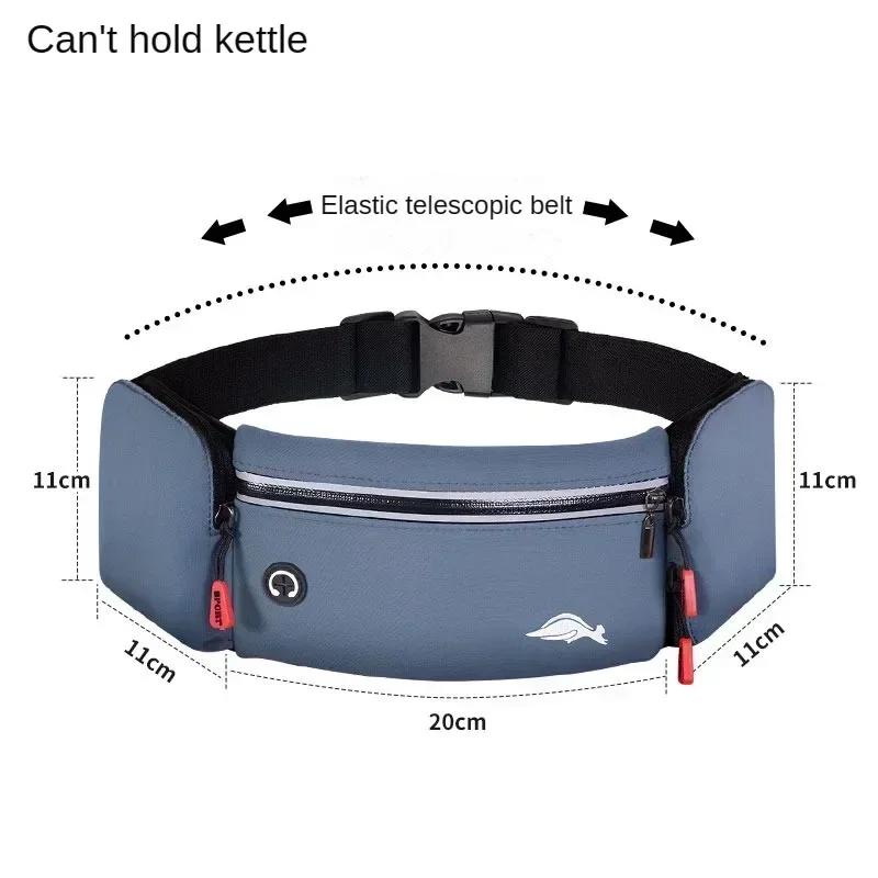 Cinto de corrida impermeável e bolsa de telefone, Kit de ginástica para homens e mulheres maratona ao ar livre, Mochila de chaleira multifuncional - Image 1