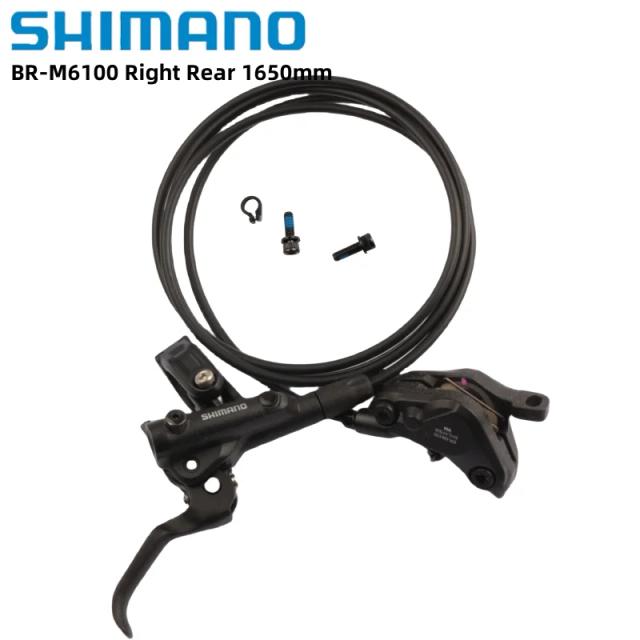 Shimano DEORE M6100 Freio a Disco Hidráulico 2 Pistões MTB Dianteiro 800mm Traseiro 1650mm com Pastilhas G05s
