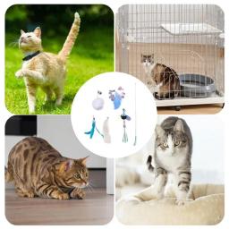 Brinquedo interativo para gato, varinha de penas, jogar suprimentos, caça, exercício, produtos para animais, gatinho, acessórios - Image 5
