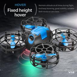 4drc v18 mini drone 3d flip modo sem cabeça drones pressão de ar altura manter rc quadcopter dron brinquedo das crianças presente novo - Image 2