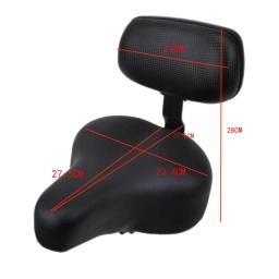 Bicicleta elétrica Saddle espuma acolchoada, alargada, durável, amortecedor, conforto, ciclismo peças, bicicleta banco traseiro, encosto acessório - Image 1