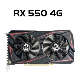 Soyo amd gpu radeon rx 550 4g gpu rx 560 gddr5 componentes de computador pc jogos vídeo r9 370 r7 350 placa gráfica rx550 - Image 4