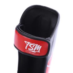 Tsm boxe perna guarda muay thai caneleira e pé volta sanda treinamento de combate para adultos e crianças proteção competição - Image 4