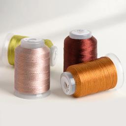 Fio De Linha De Seda De Algodão Gelo Brilhante, Fio De Ouro, 3 Vertentes, DIY Handmade Knitting Almofada, Crochet Bag Knitting, Suprimentos De Costura, 30g - Image 3