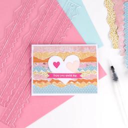 Acrílico Tear Réguas Guias, canetas de água, borda Deckle, papel rasgando Régua, para criar bordas decorativas, DIY Craft Project, 3pcs - Image 4