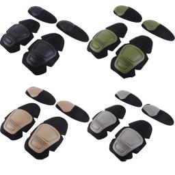 Combate tático Uniforme Joelheira & Cotovelo Protetor Pad para Paintball Airsoft Terno Militar Joelheiras Cotovelo Almofadas Apenas para Sapo Terno - Image 2