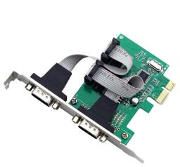 Cartão de Expansão para Windows XP 7, 2 Portas, RS232, COM, Pin DB9, PCI-E, Express X1, Cartão - Image 3
