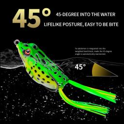 Artificial sapo macio iscas de pesca, realista para água doce e água salgada, 5g, 4,3 centímetros - Image 1