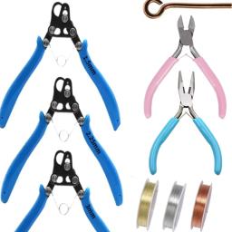 Kit de alicates de rolamento de fio para pinos de olho, faça você mesmo, 1.5mm 2.25mm 3mm, alicate de dobra de fio para fazer brincos, conjunto de alicates de anel de salto - Image 1