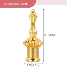 Solid Finials Desk Lâmpadas, Golden Lamp Cap Decoração, Tapped Acessórios, Gold Decor, 4 Pcs - Image 6