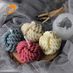 Molde De Vela De Silicone Em Forma De Lã Molde De Vela Perfumada DIY, Molde De Fundição, Fabricação De Sabão Artesanal, Artesanato De Cera, Decoração De Casa - Image 1
