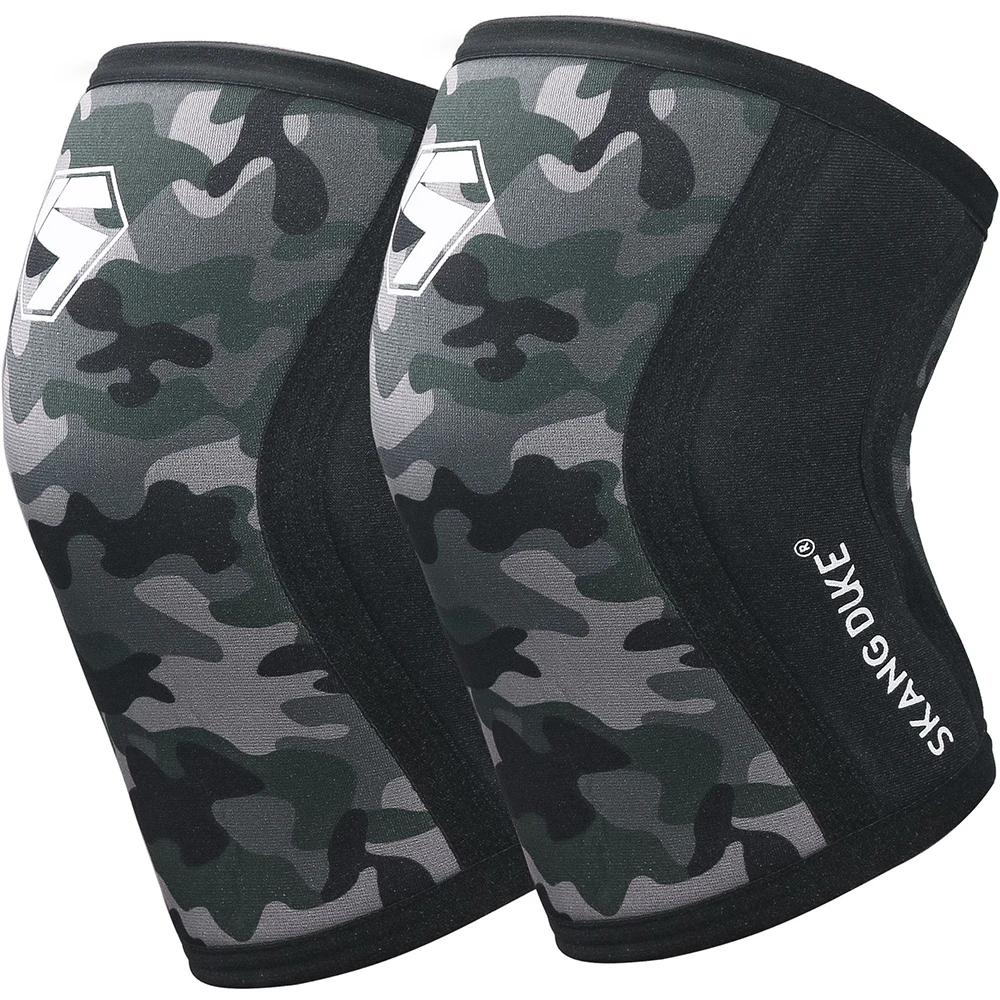 Joelheiras de Compressão Profissional, Neoprene, Squat, Halterofilismo, Deadlift, Treinamento, Crossfit, Elástico, Exercício, 1 Par - Image 1
