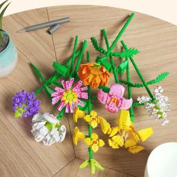 Único bloco flor bouquet com vários ramos, dar férias presentes - Image 2
