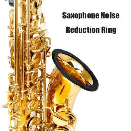 Slade saxofone silicone silenciador anel sax cancelamento de ruído sino boca soprano alto tenor sax capa protetora peças de sopro - Image 1