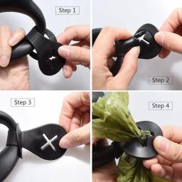 Saco de lixo para animais de estimação mão-livre clipe fixo suporte cão gato andando limpeza suprimentos pet saco de lixo dispensador 3 pçs/lote - Image 2