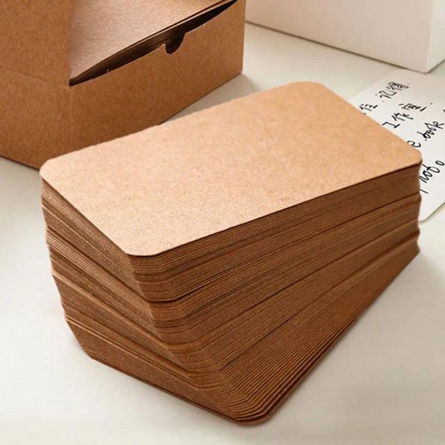 Cartões Vintage em Branco para Graffiti - DIY para Casamentos, Presentes e Convites, 100 Peças em Papel Kraft Grosso