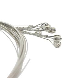Conjunto de cordas para guitarra elétrica, 6 peças, liga de níquel, prata, embalado em saco interno único, acessório - Image 4