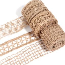 Fita De Tecido De Serapilheira De Linho, Artesanato De Macramé, Webbing De Linho, Decoração De Casamento, Caixa De Presentes, Bouquet Bow, Embalagem De Coisas, 5 m, 10m - Image 3