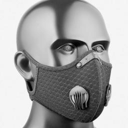 Máscara De Ciclismo Com Filtro De Carvão Ativado, Anti-Poluição PM2.5, Máscara De Esportes Lavável, Máscara De Treinamento Ao Ar Livre, 1Pc - Image 6