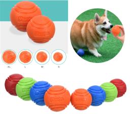 Bola sólida de borracha insuflável para cães, resistência ao cão, mastigar brinquedos, ao ar livre, recuperação, treinamento, suprimentos para animais, 1pc - Image 1