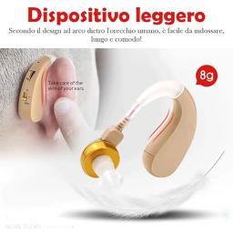 Amplificador de aparelho auditivo BTE para idosos com passo ajustável, ferramentas pessoais para cuidados com os ouvidos de alta qualidade - Image 3