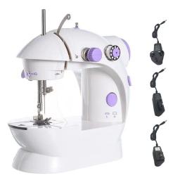 Mini máquina de costura para iniciantes, domésticos, artesanato, conserto, elétrico, portátil, velocidade dupla - Image 1
