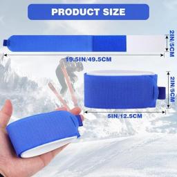 Correia de nylon ajustável para snowboard, tiras de esqui, fixadores de snowboard, acessórios, almofadas protetoras de eva, tiras de ligação para snowboard - Image 2