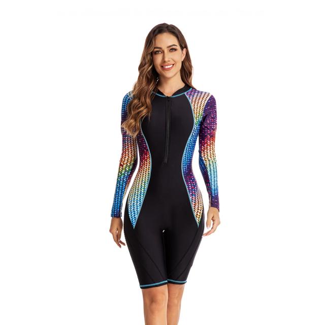 Surf com Estilo: Blusa Feminina de Manga Longa Estampada para Praia e Esportes Aquáticos