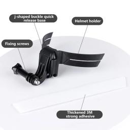 Capacete da motocicleta adesivo câmera montar moto chapéu queixo suporte titular ao ar livre ciclismo suprimentos substituição para gopro - Image 4