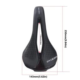 KOCEVLO-Assento de bicicleta acolchoado, Sela MTB, confortável e macia almofada, assento de bicicleta, couro PU, assento de equitação - Image 3