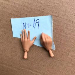 Nova substituição original boneca mãos monstering alta boneca brinquedo peças preto cinza amarelo azul fishman boneca mãos diy brinquedo acessórios - Image 3
