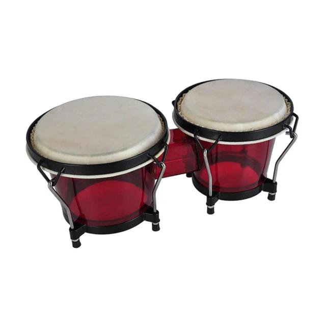 Conjunto de Tambores Bongo Ajustáveis para Crianças - Tambores Africanos de 6" e 7"